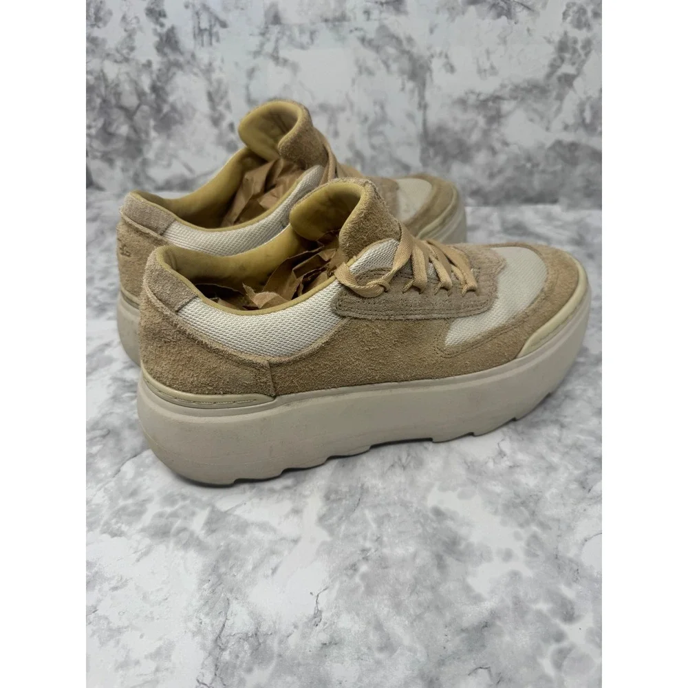 UGG Marin Lace Sand White Suede Platform chunky /Y2k /90's Sneakers 8.5